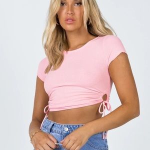Princess Polly Addison top coral